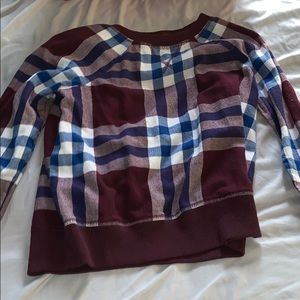 Plaid Crewneck